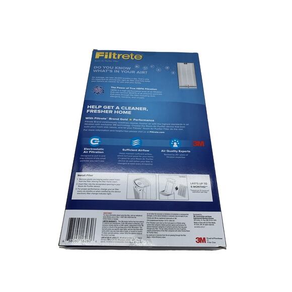 Filtrete F1 Advanced Allergen HEPA Room Air Purifier Filter - Picture 2 of 2